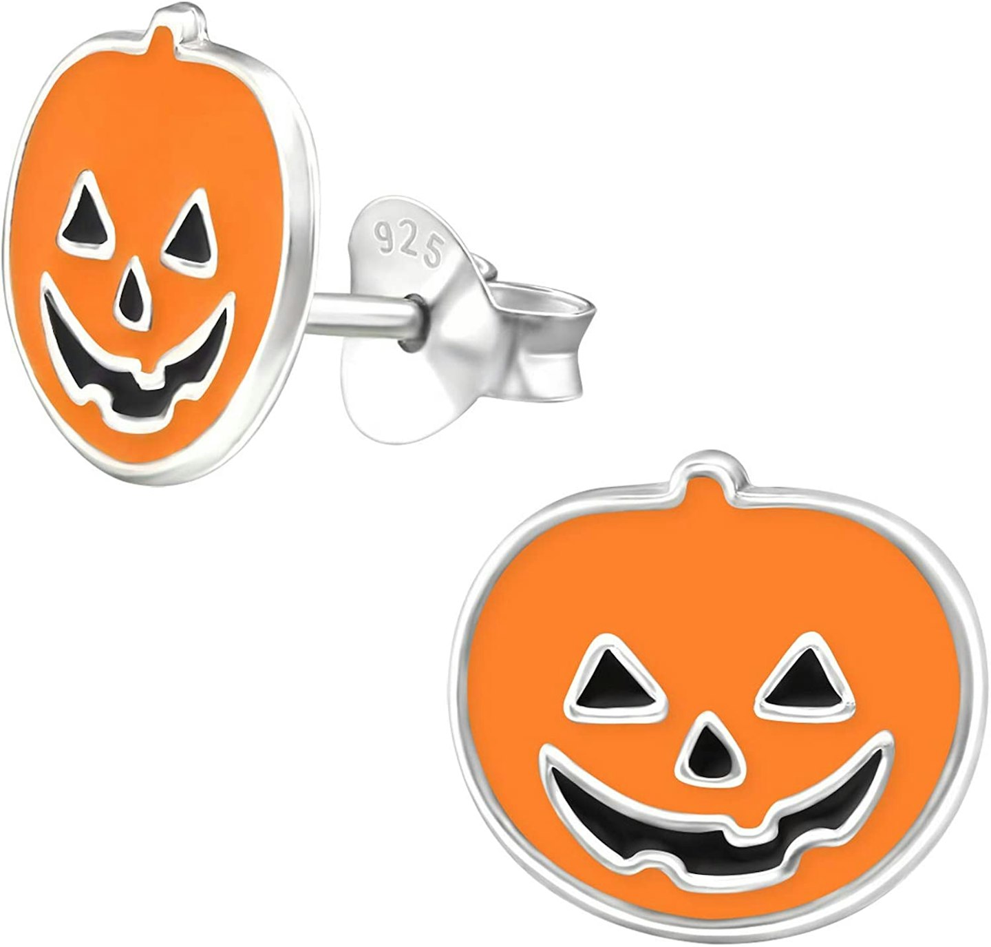 Katy Craig, Sterling Silver Pumpkin Earrings