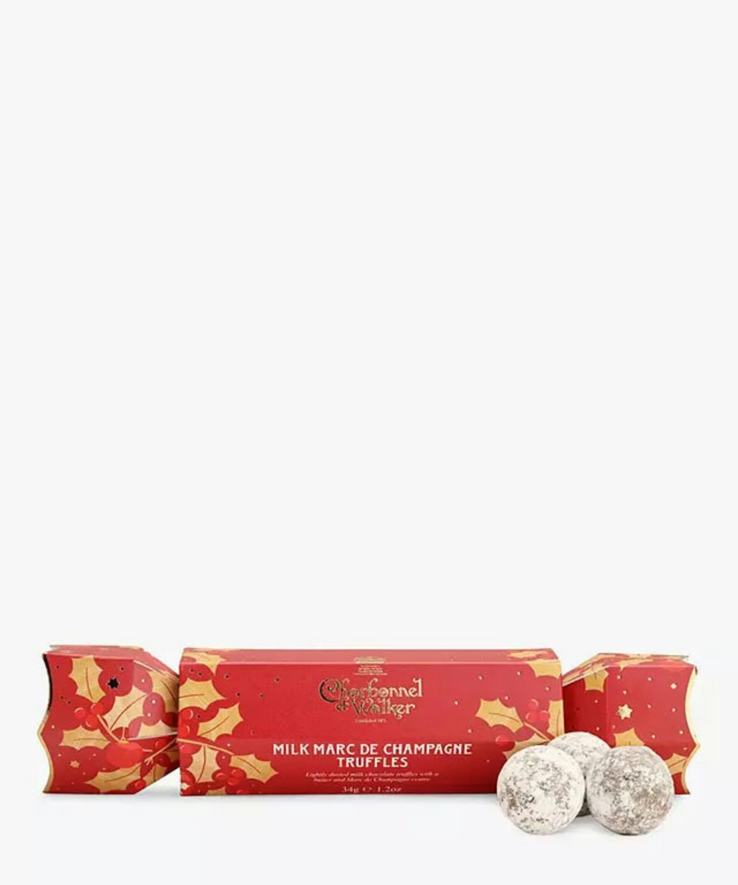 Charbonnel et Walker Milk Marc de Champagne Truffles Cracker