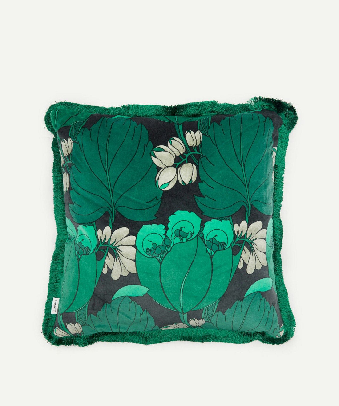 Liberty Regency Tulip Fringed Velvet Cushion