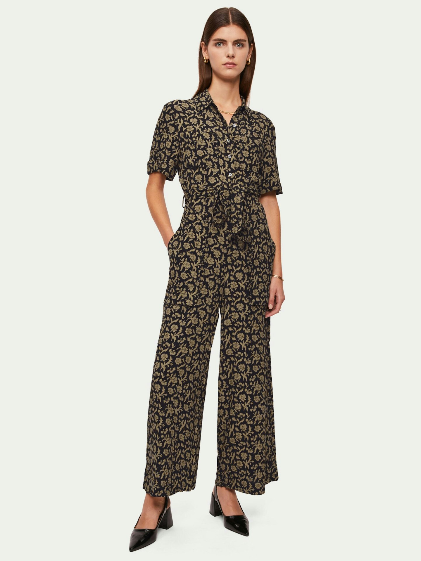 Jigsaw, Myrtle Floral Jumpsuit