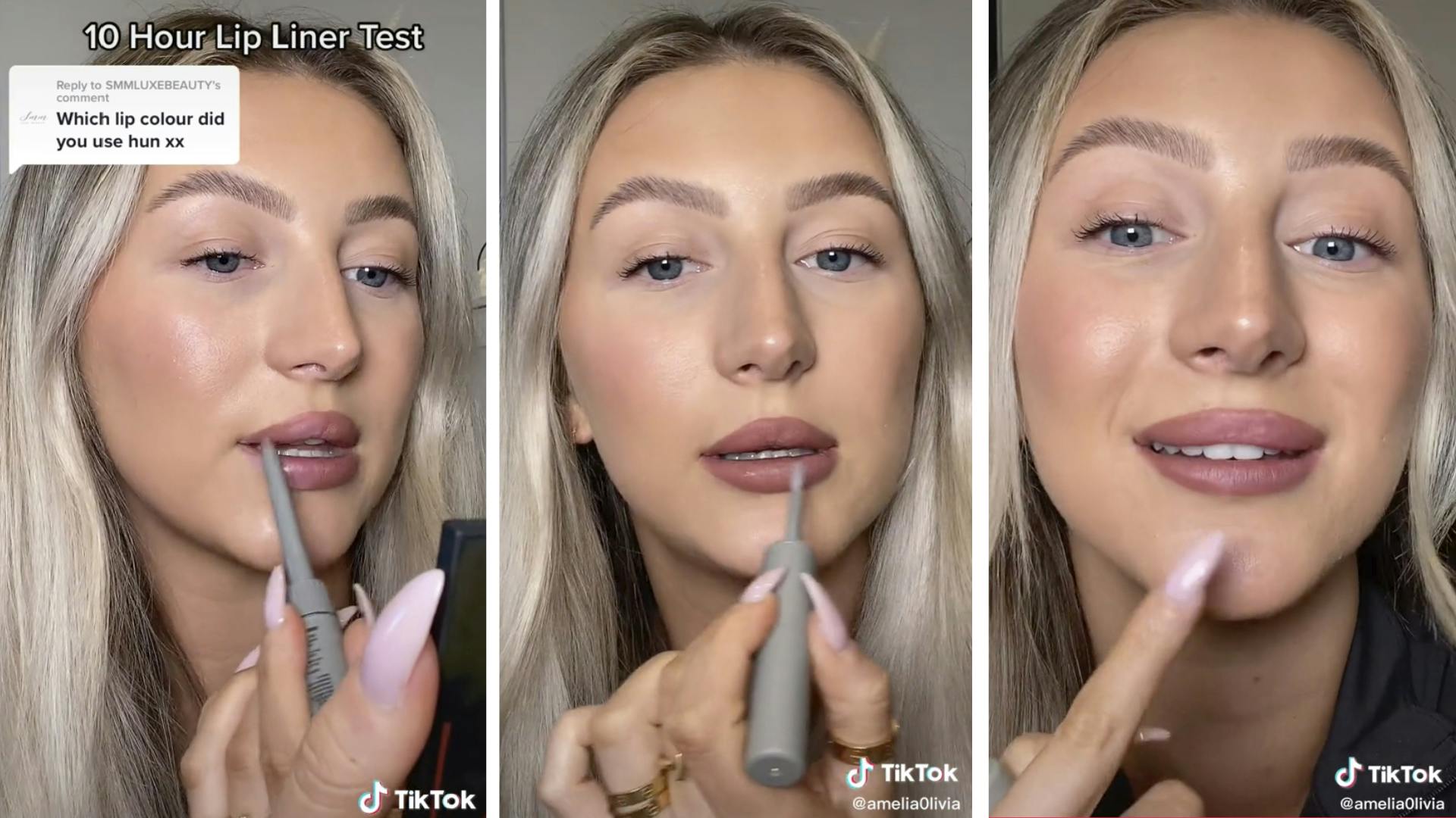 A TikToker Just Tested Out The £18 Lip Liner That Promises To Last 10