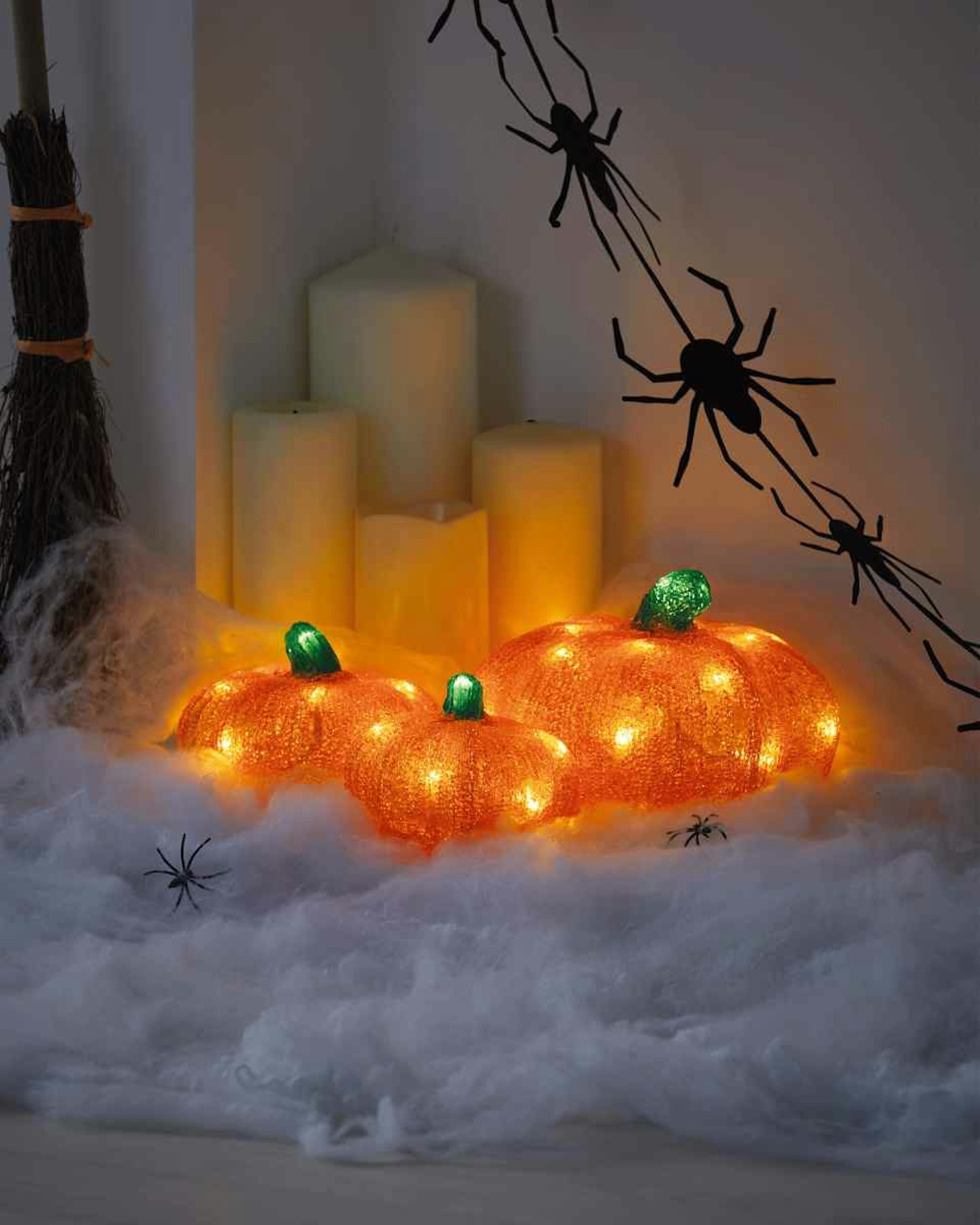 Aldi Orange Light Up Pumpkins 3 Pack