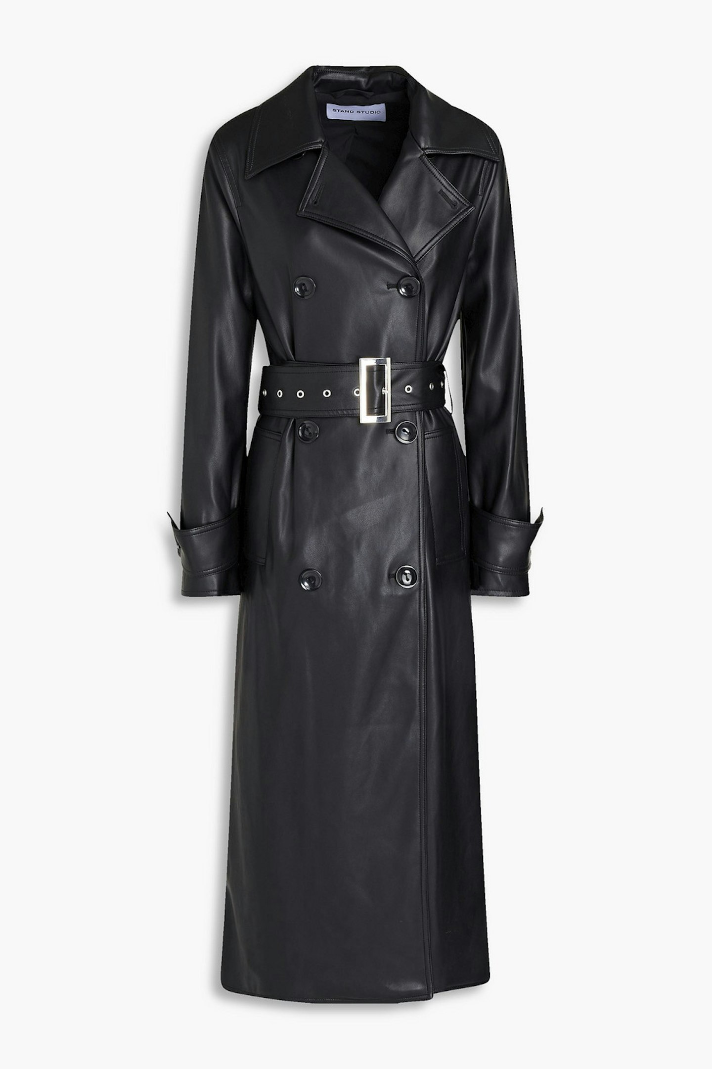 Stand Studio, Faux Leather Trench Coat