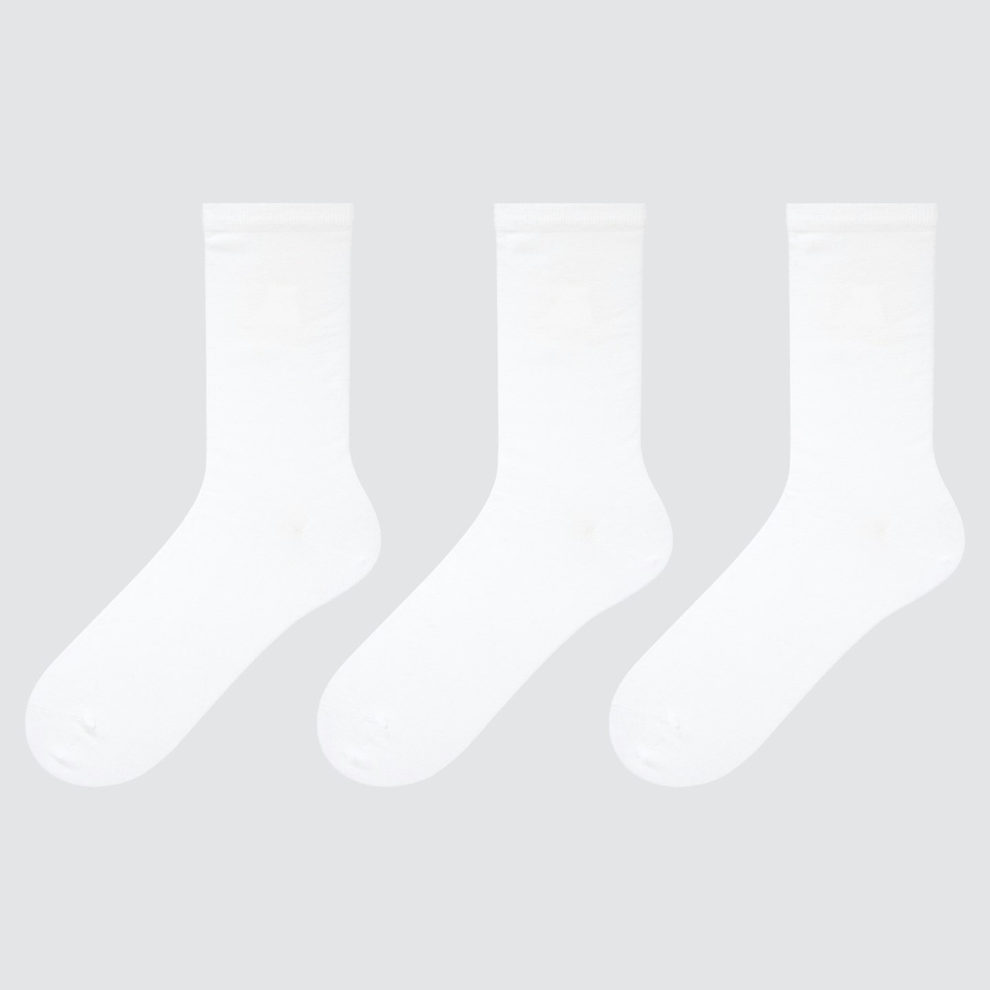 Uniqlo, White Ankle Socks 3 Pack