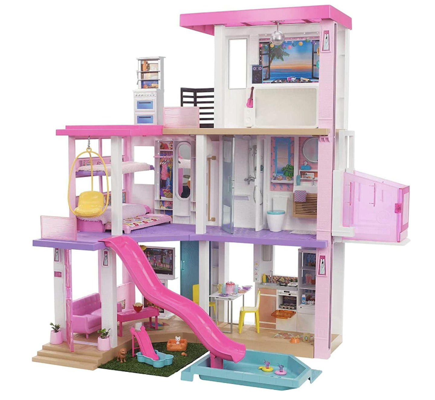 Barbie Dreamhouse Dollhouse Playset with Pool & Slide