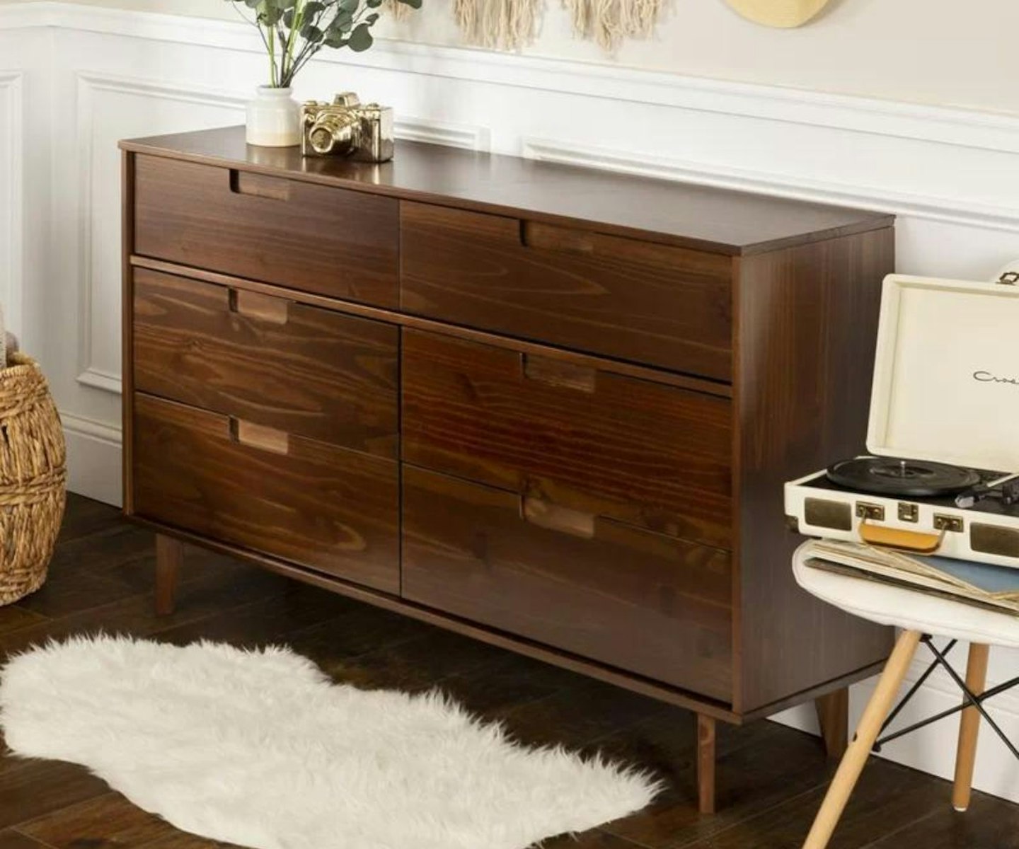 Chelsea Six Drawer Solid Wood Double Dresser