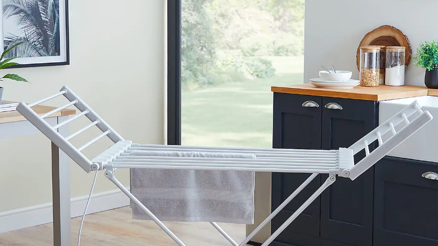 Heated clothes airer online dunelm