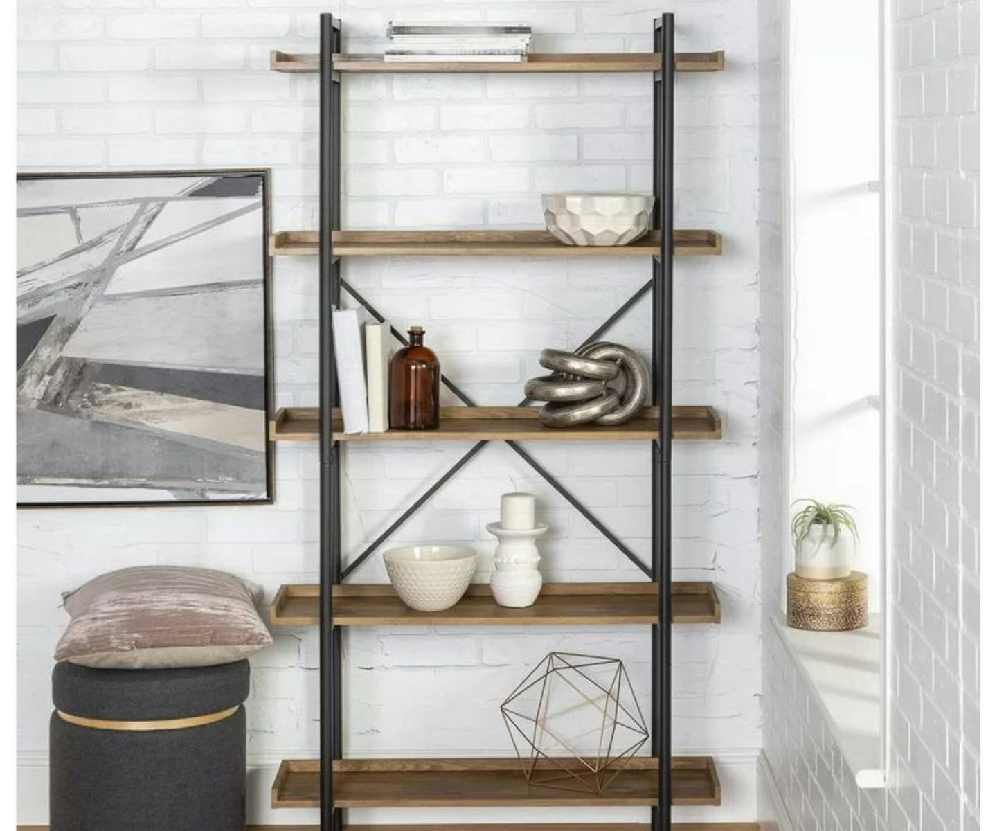 Jessica Metal Standard Bookcase