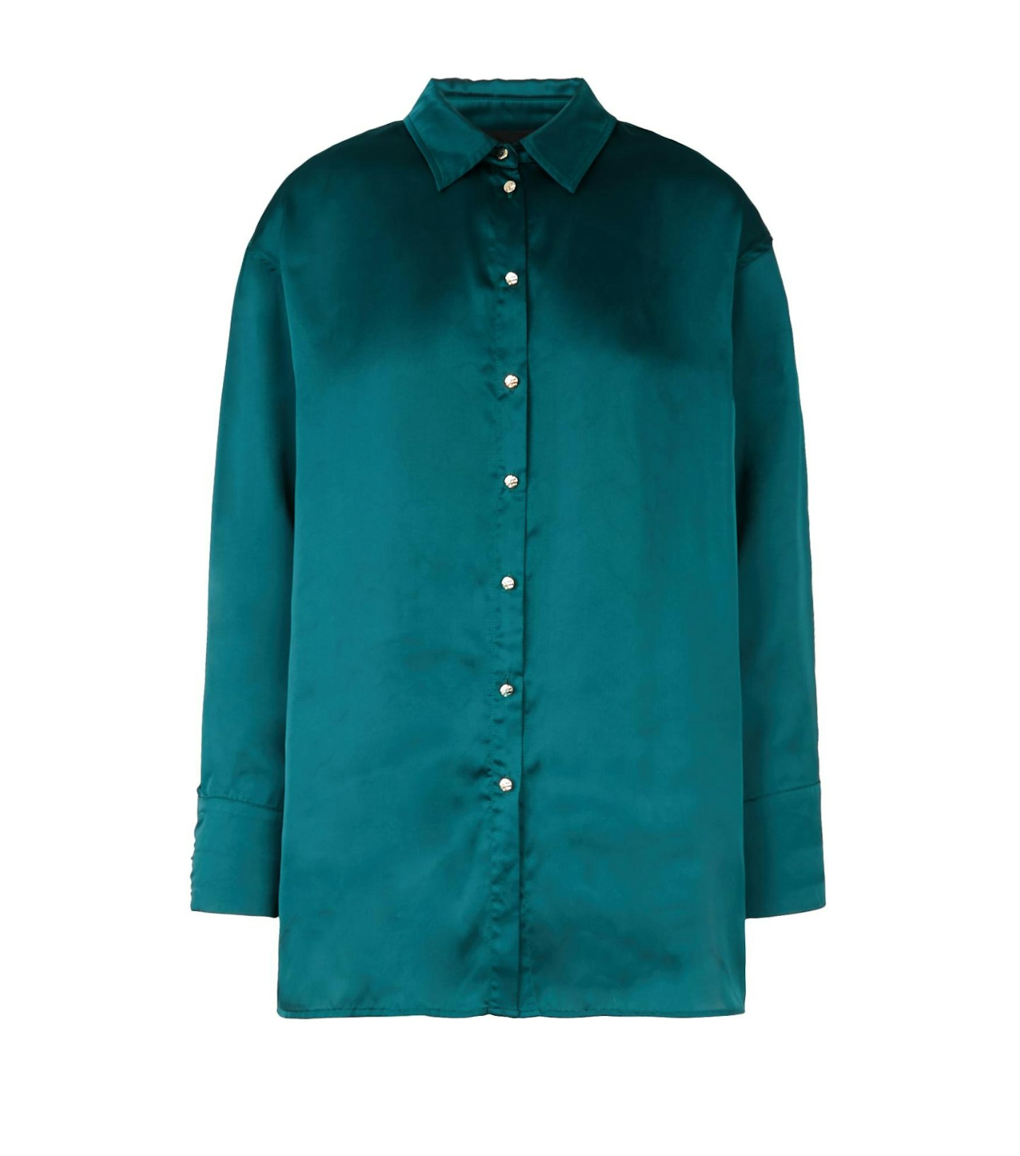 Millie Mackintosh X Very Satin Long Sleeve Shirt - Green