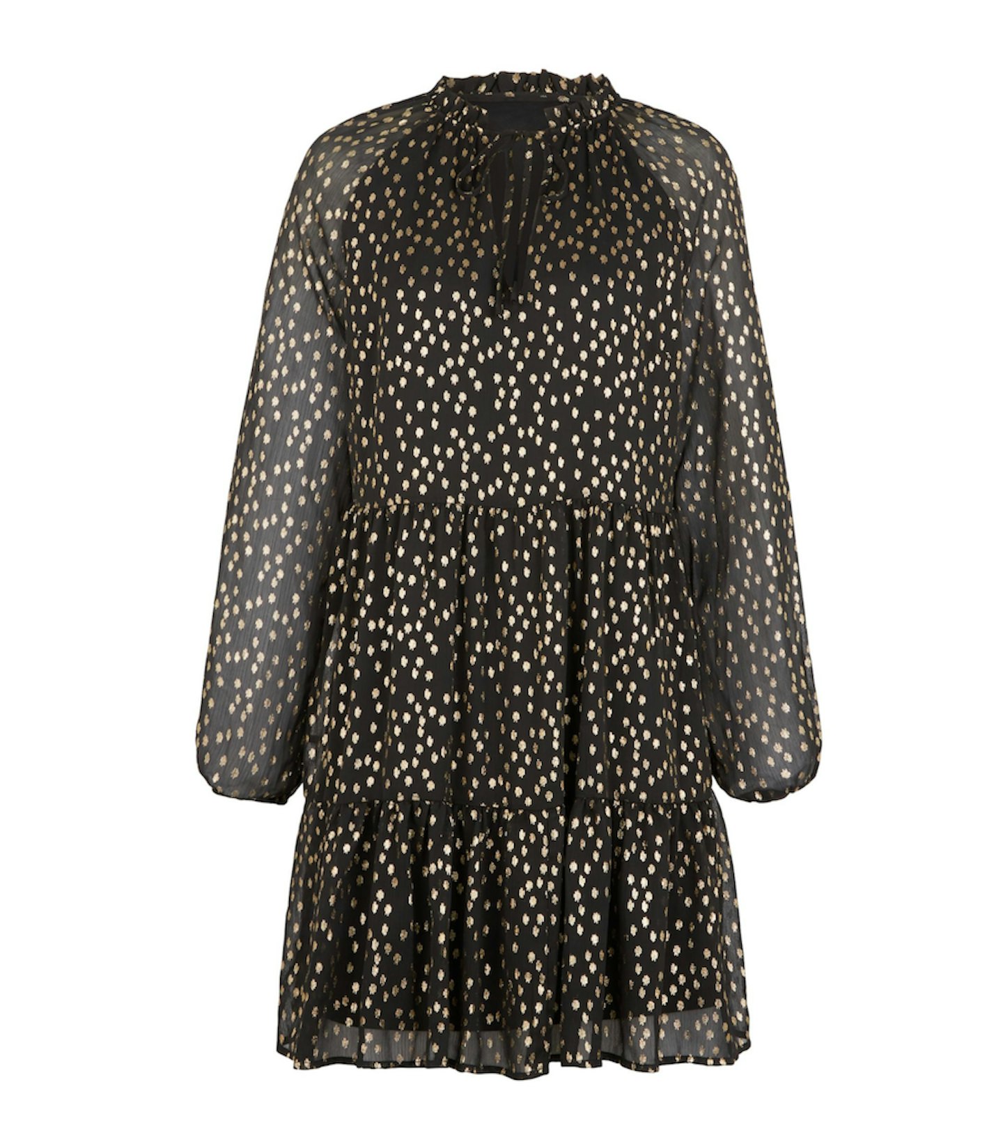 Millie Mackintosh X Very Foil Spot Mini Dress - Black