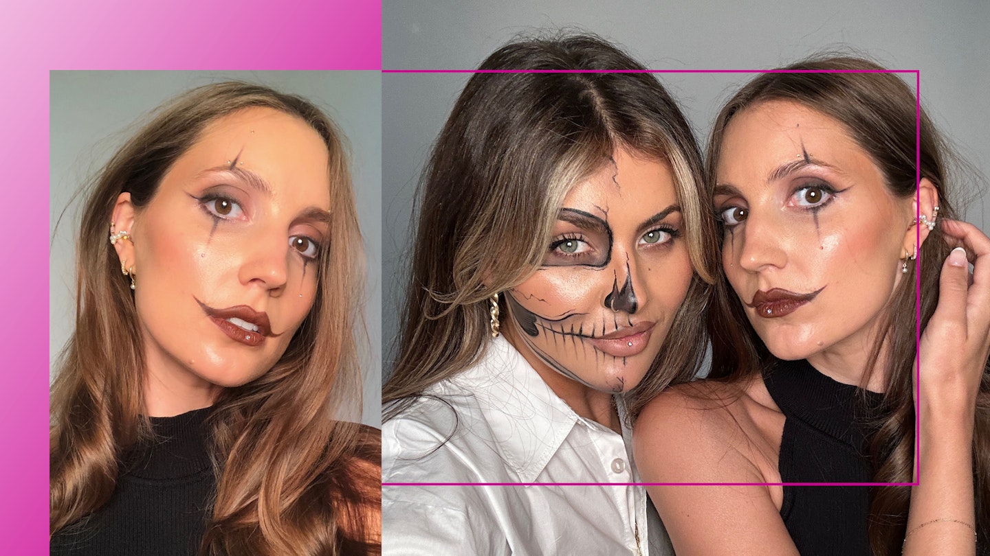 Halloween clown make-up