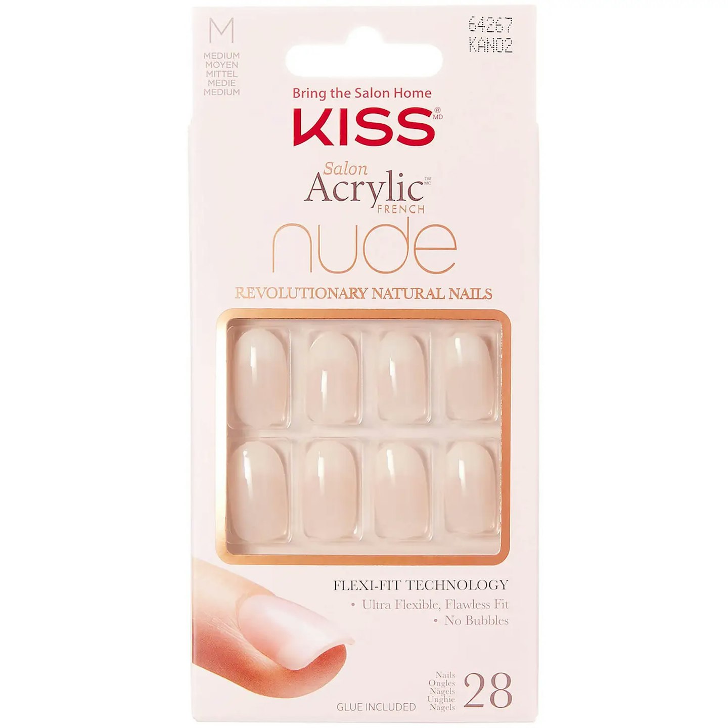 Kiss Salon Acrylic Nude Nails