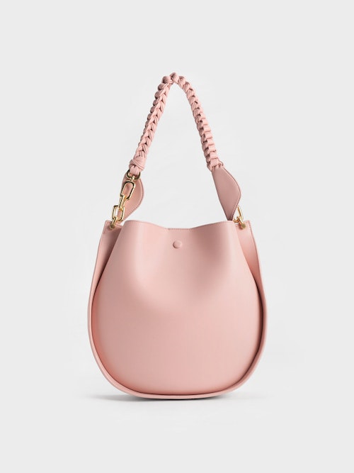 Charles & Keith, Cleona Braided Handle Shoulder Bag