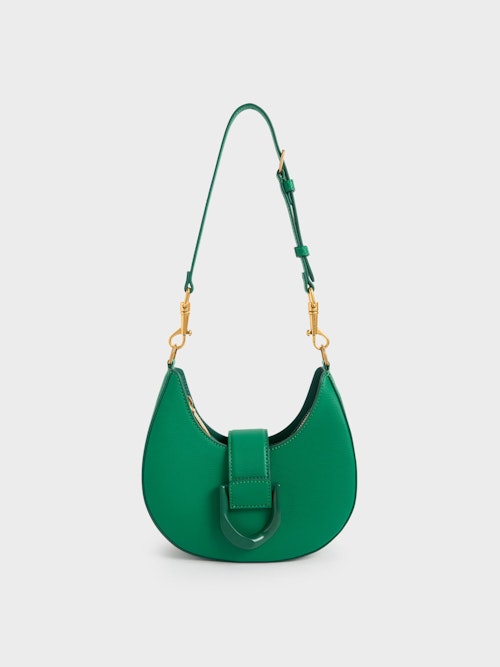 Charles & Keith, Gabine Belted Hobo Bag