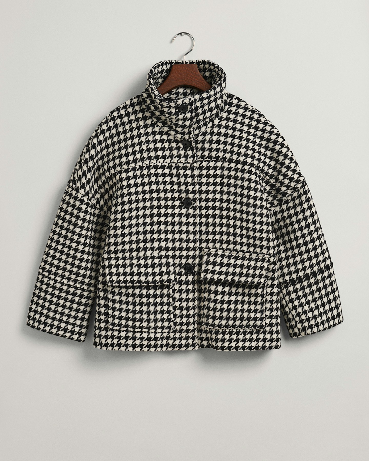 Houndstooth Cropped Jacket