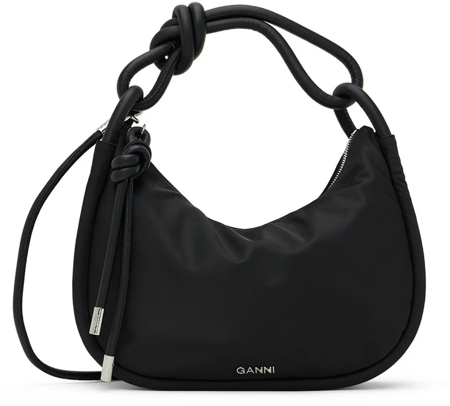 Ganni, Black Medium Shoulder Bag