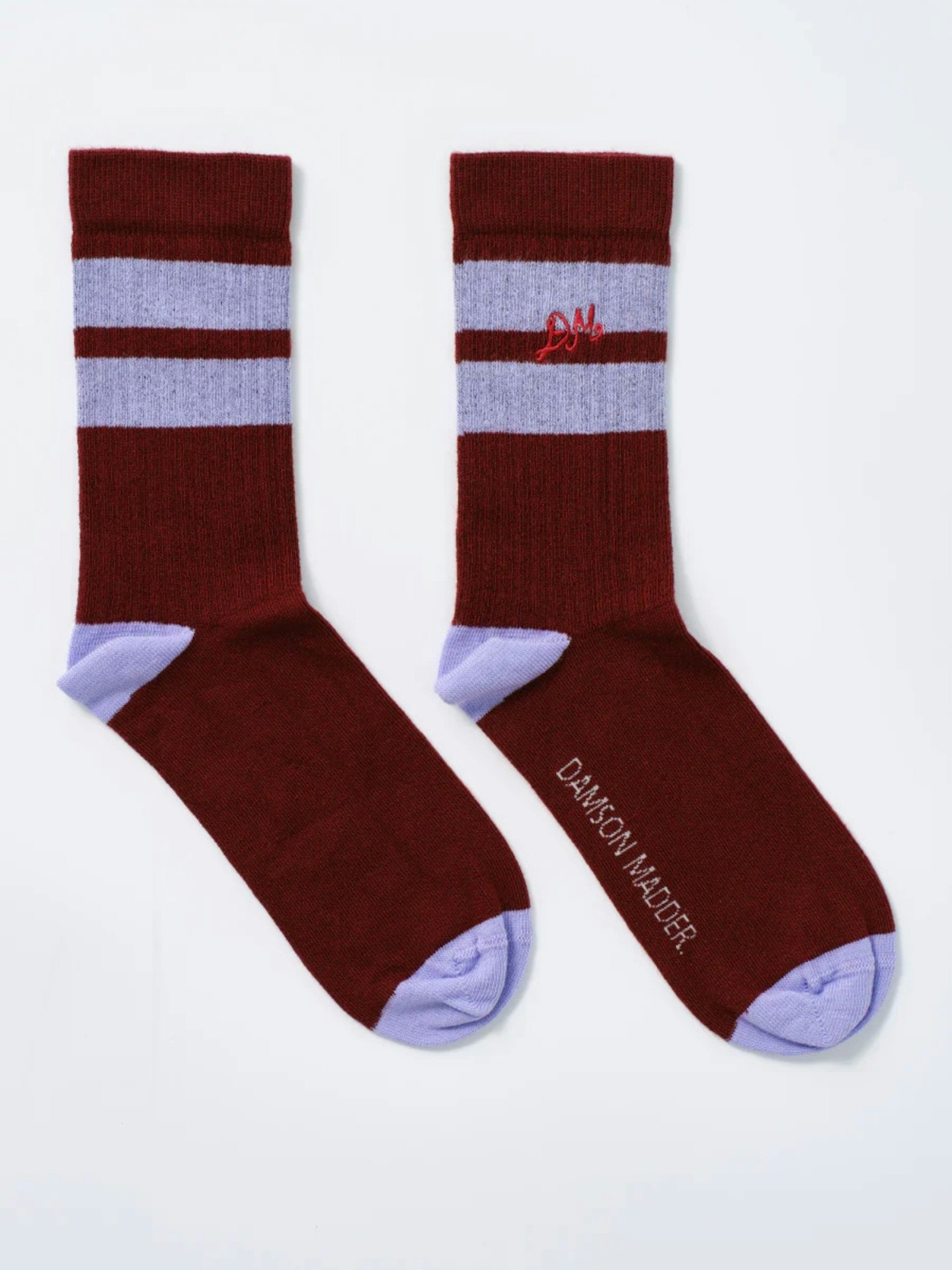 Damson Madder, Calf Length Socks