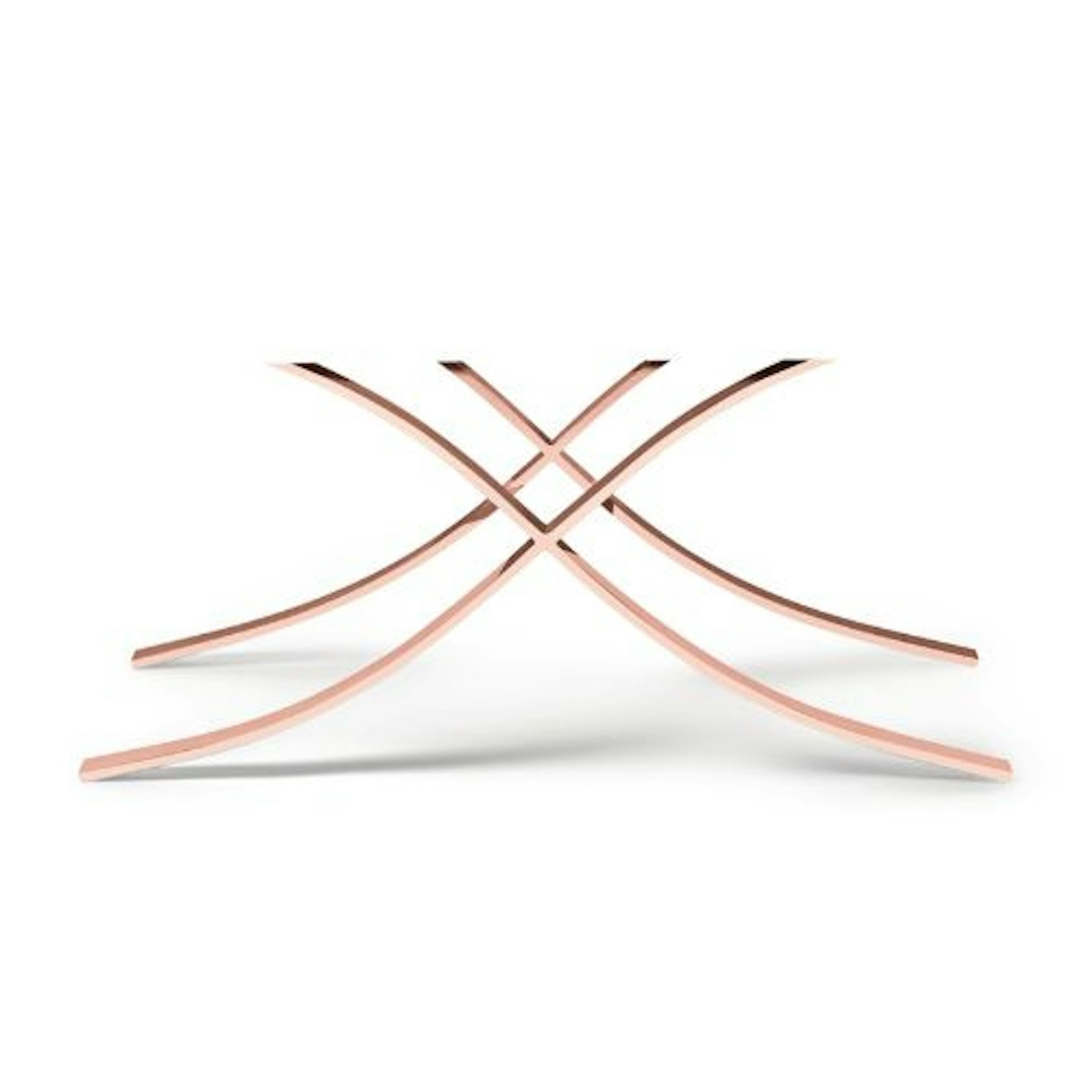 Aristot Curule Base, Rose Gold