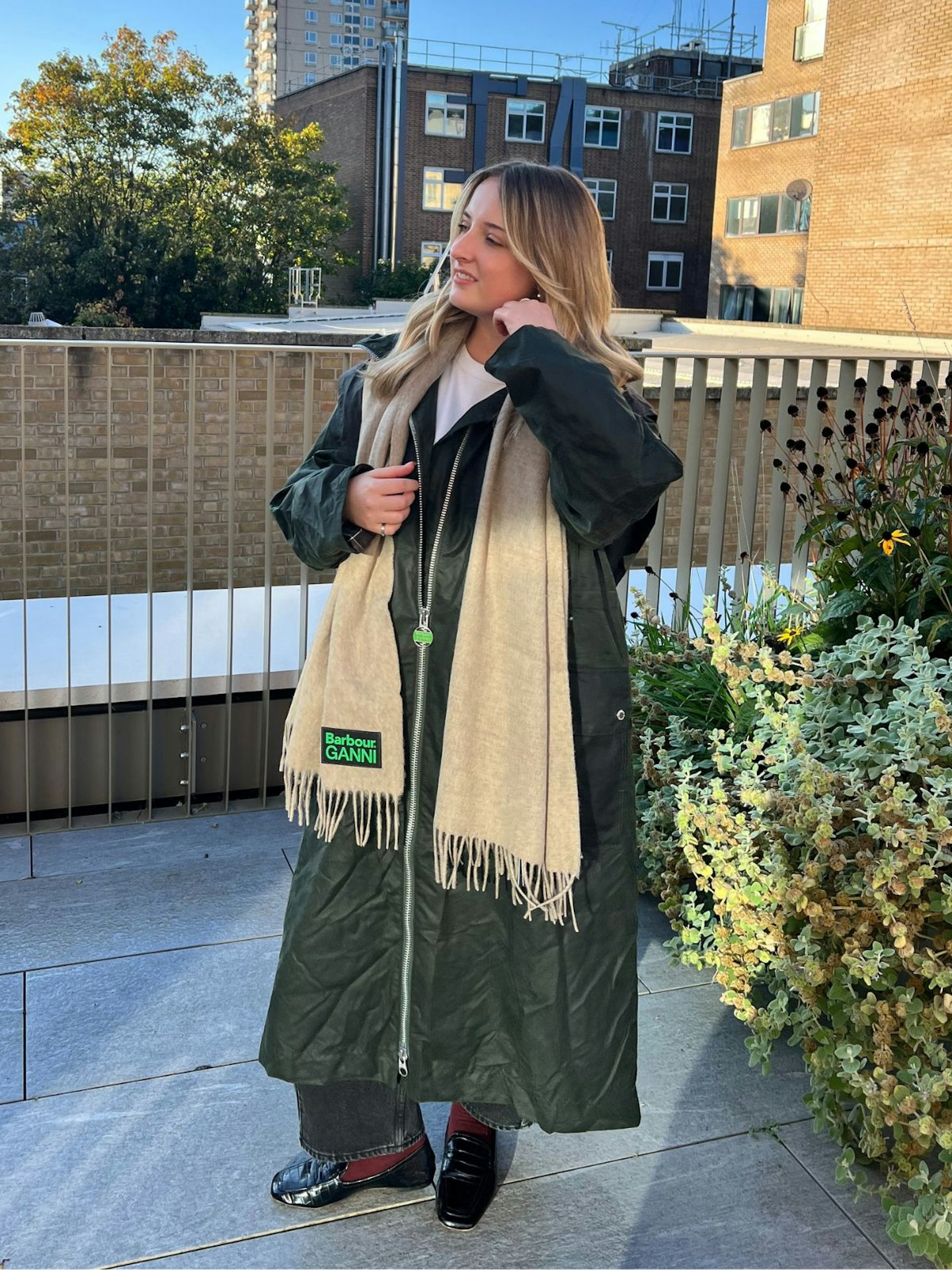 GANNI x Barbour The Wax Parka