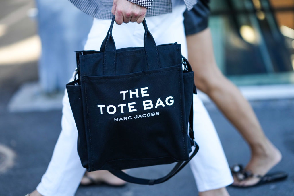 Marc Jacobs The Jacquard Traveler Tote Bag Black, Shopping Bag