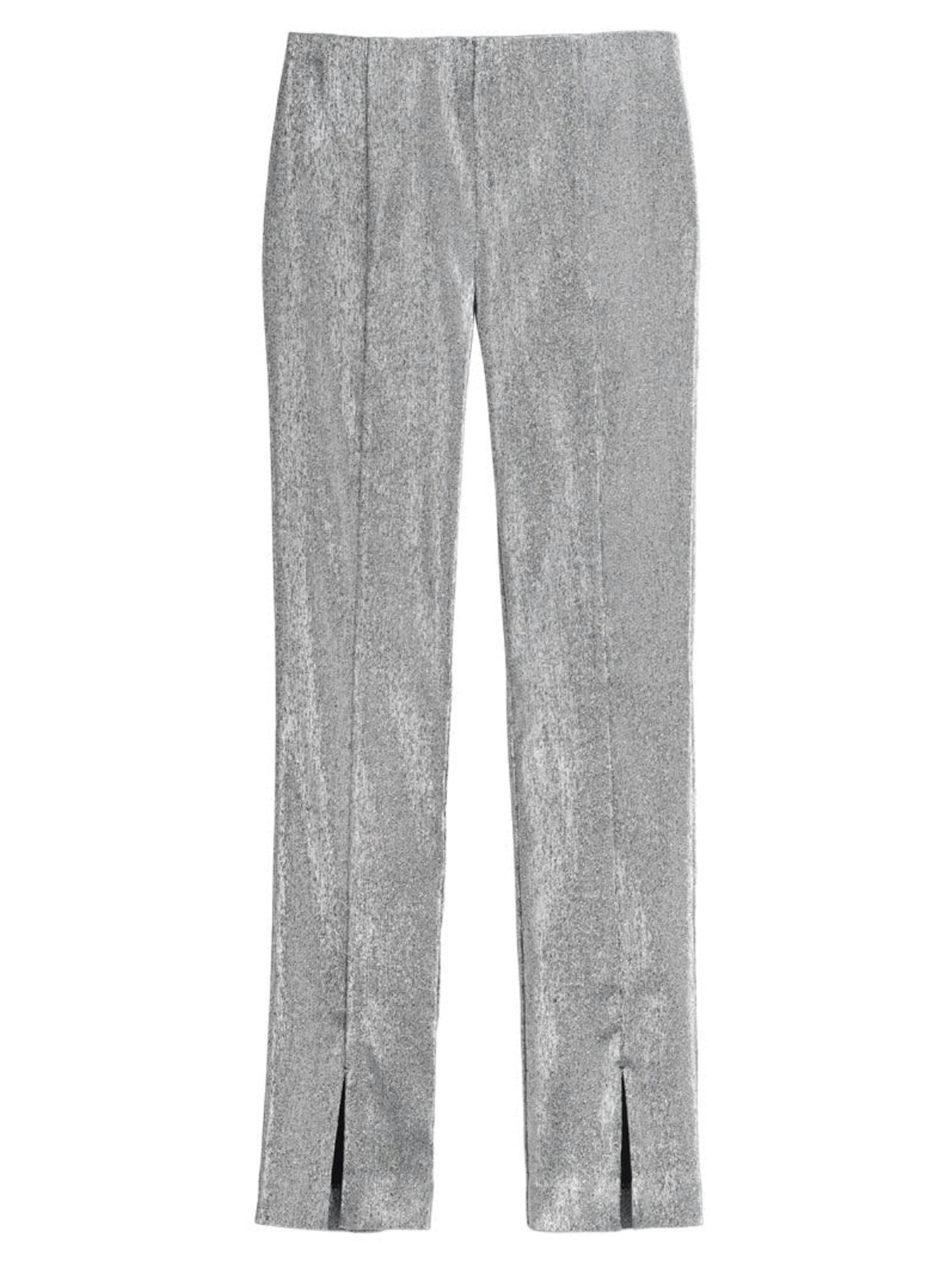 H&M, Glittery Slit-Hem Trousers