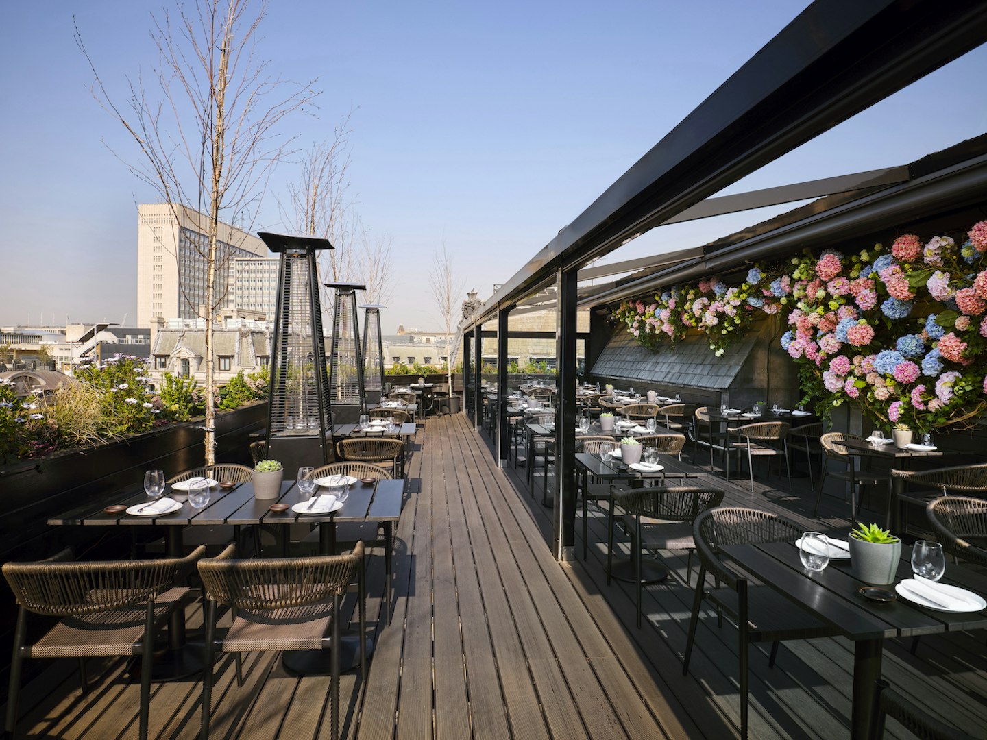 Aqua Kyoto's rooftop terrace