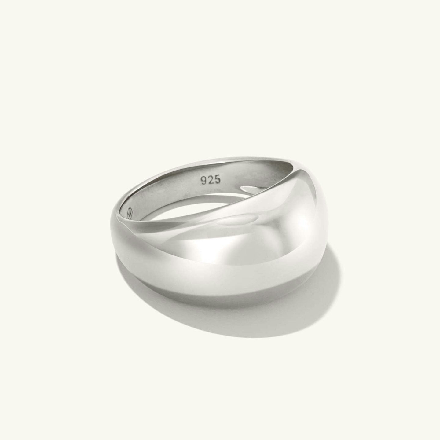 Mejuri silver dome ring