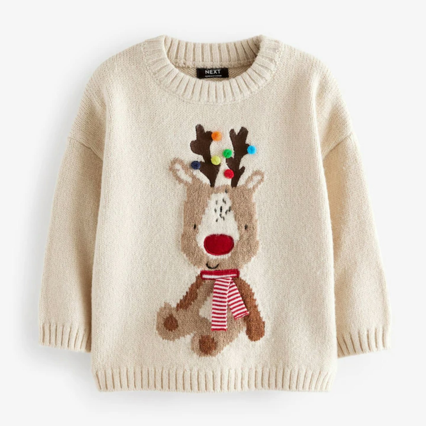 boys christmas reindeer jumper from next