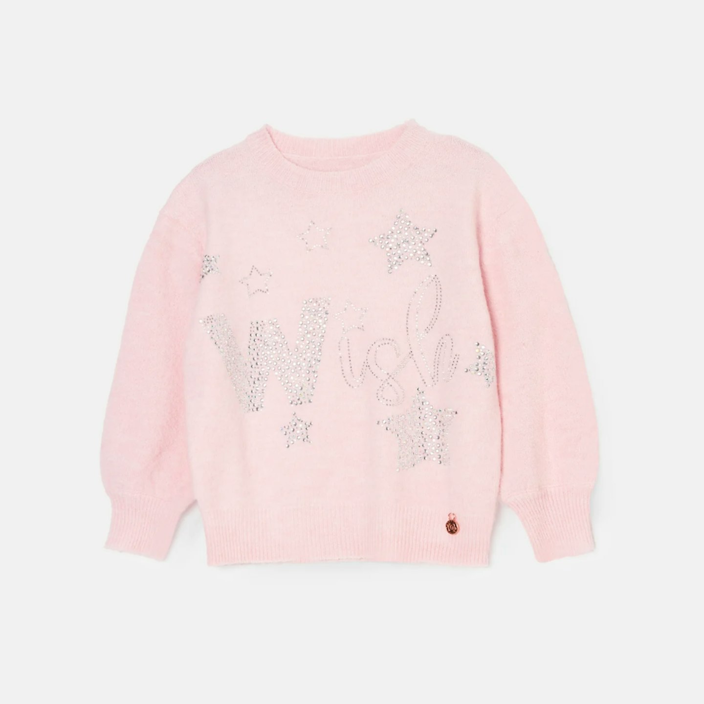 pink girls christmas jumper