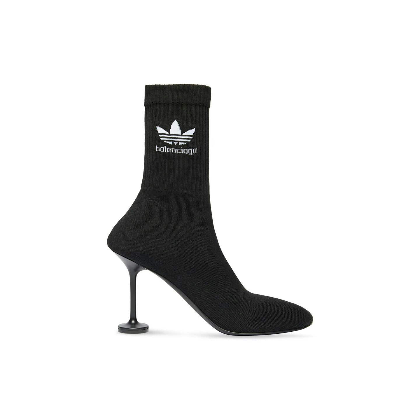 adidas Sock Bootie in Black And White Knit