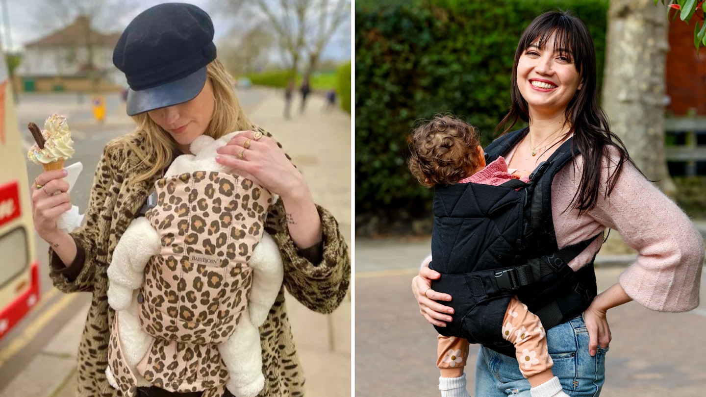 Best baby carriers - Laura Whitmore and Daisy Lower