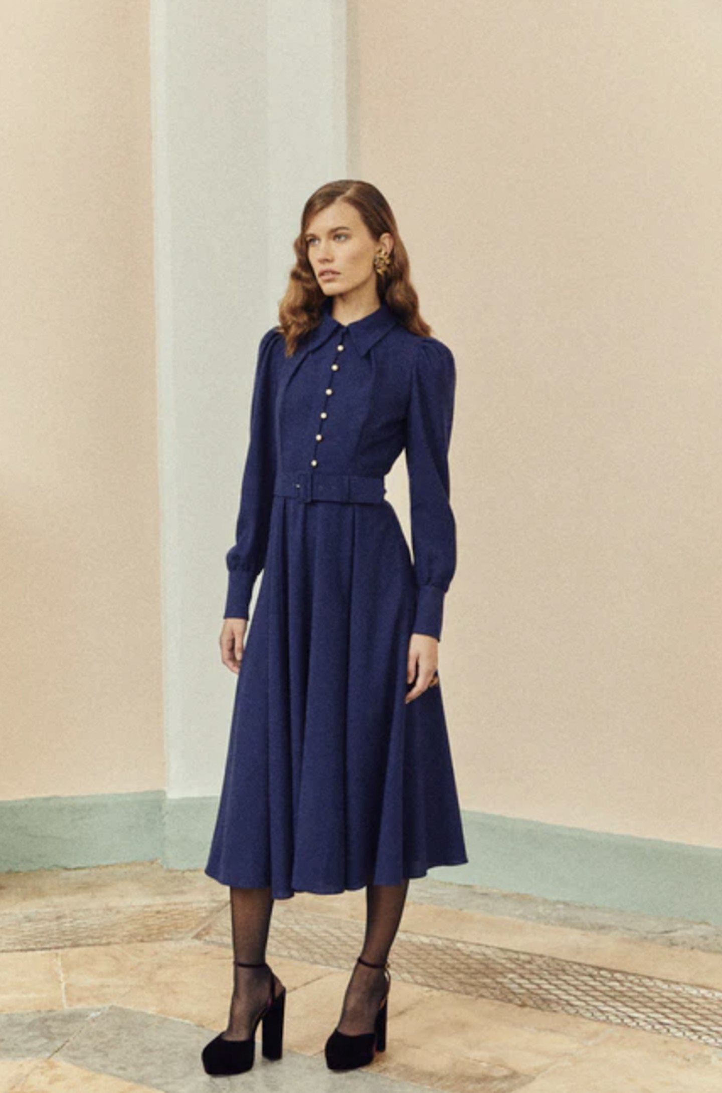 Beulah London, Ahana Navy Dress