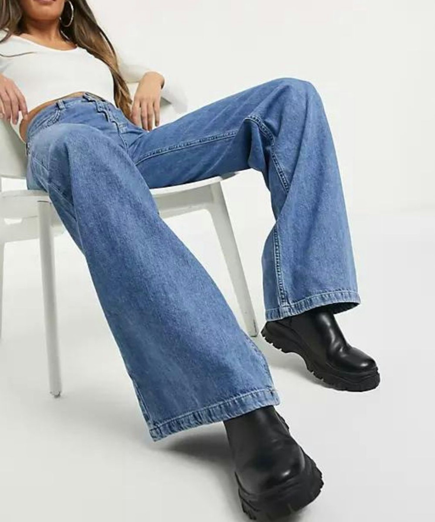 Stradivarius 90s Wide Leg Jeans