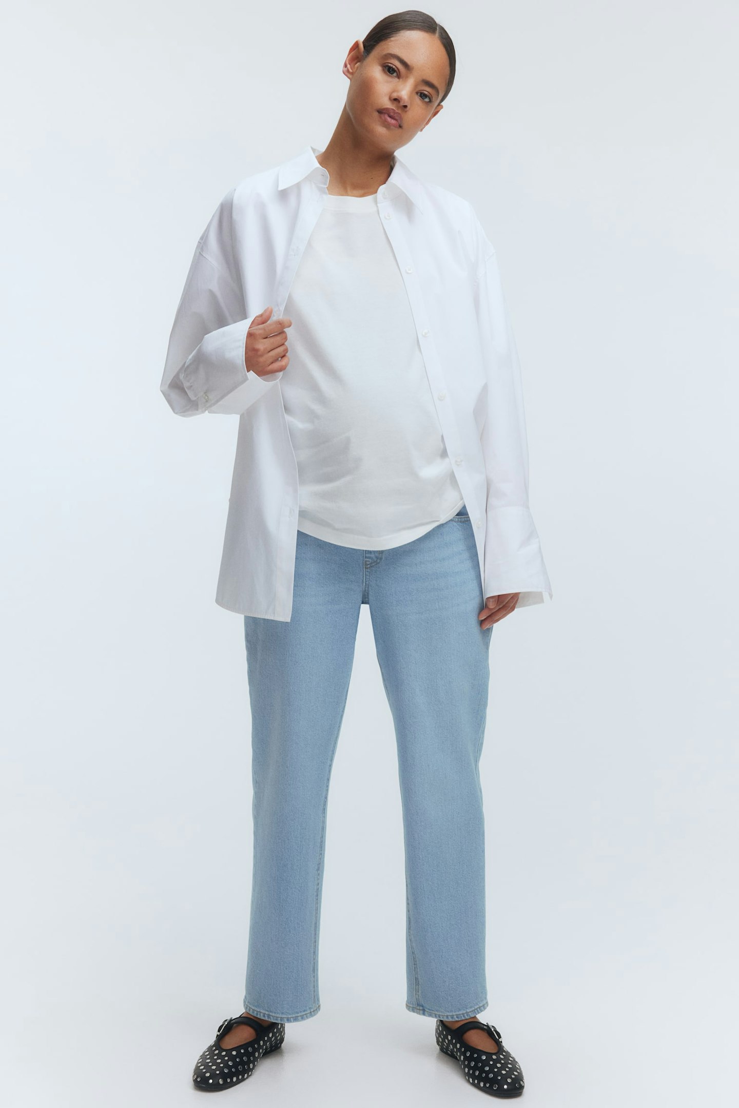 H&M, MAMA Straight Ankle Jeans