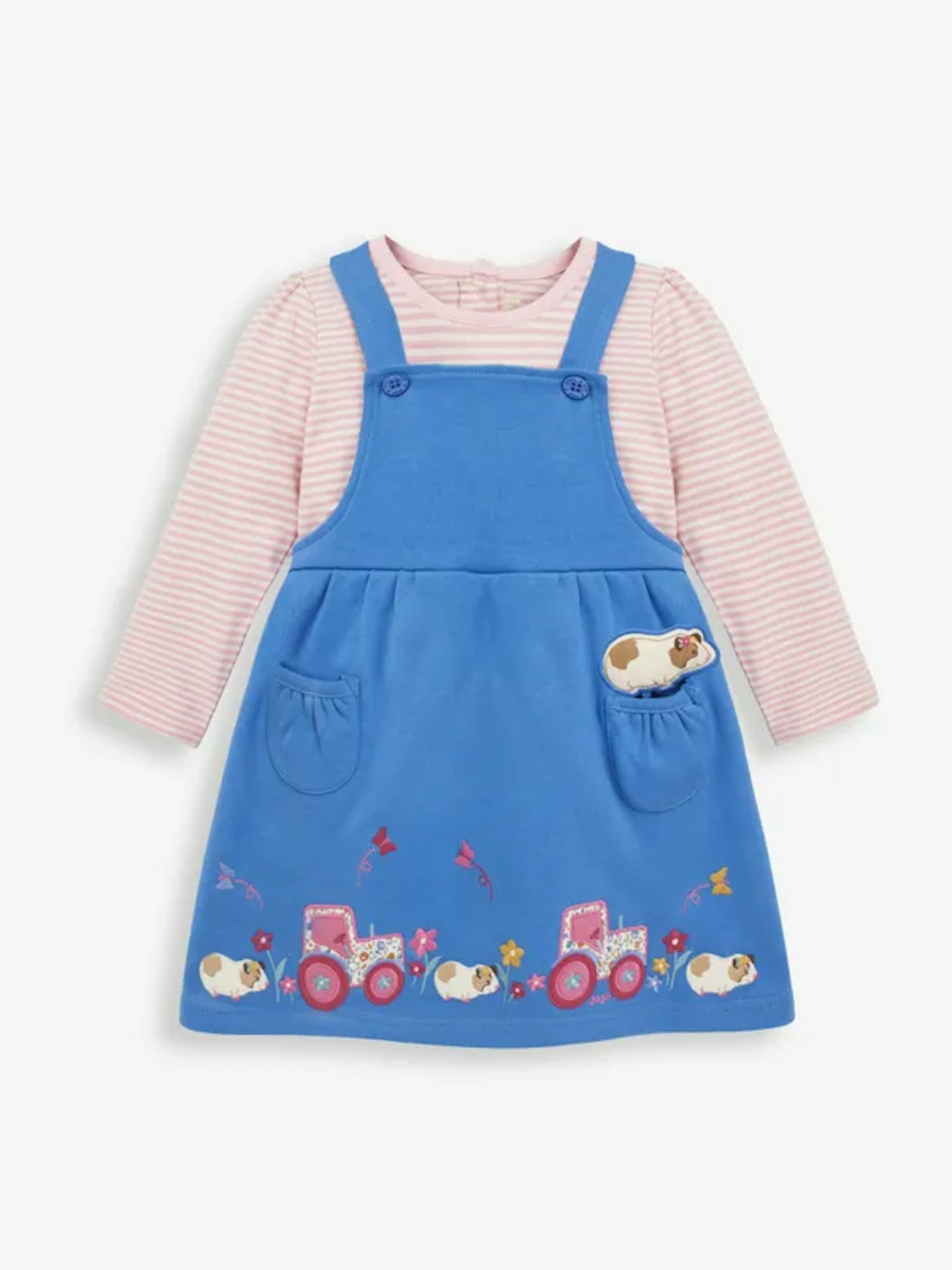 Two Piece Tractor Pinny Dress