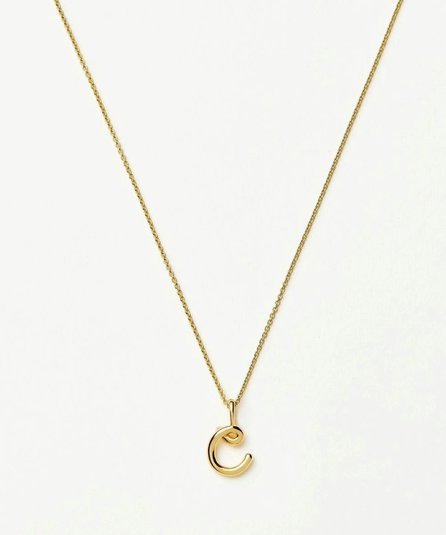 Missoma Curly Molten Initial Necklace
