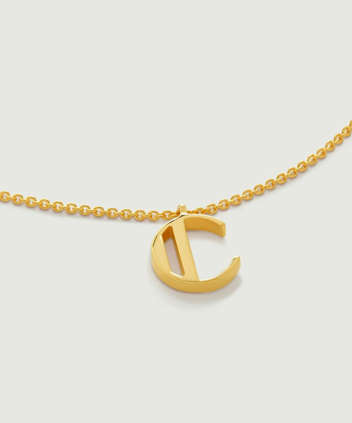 Monica Vinader Initial C Chain Necklace