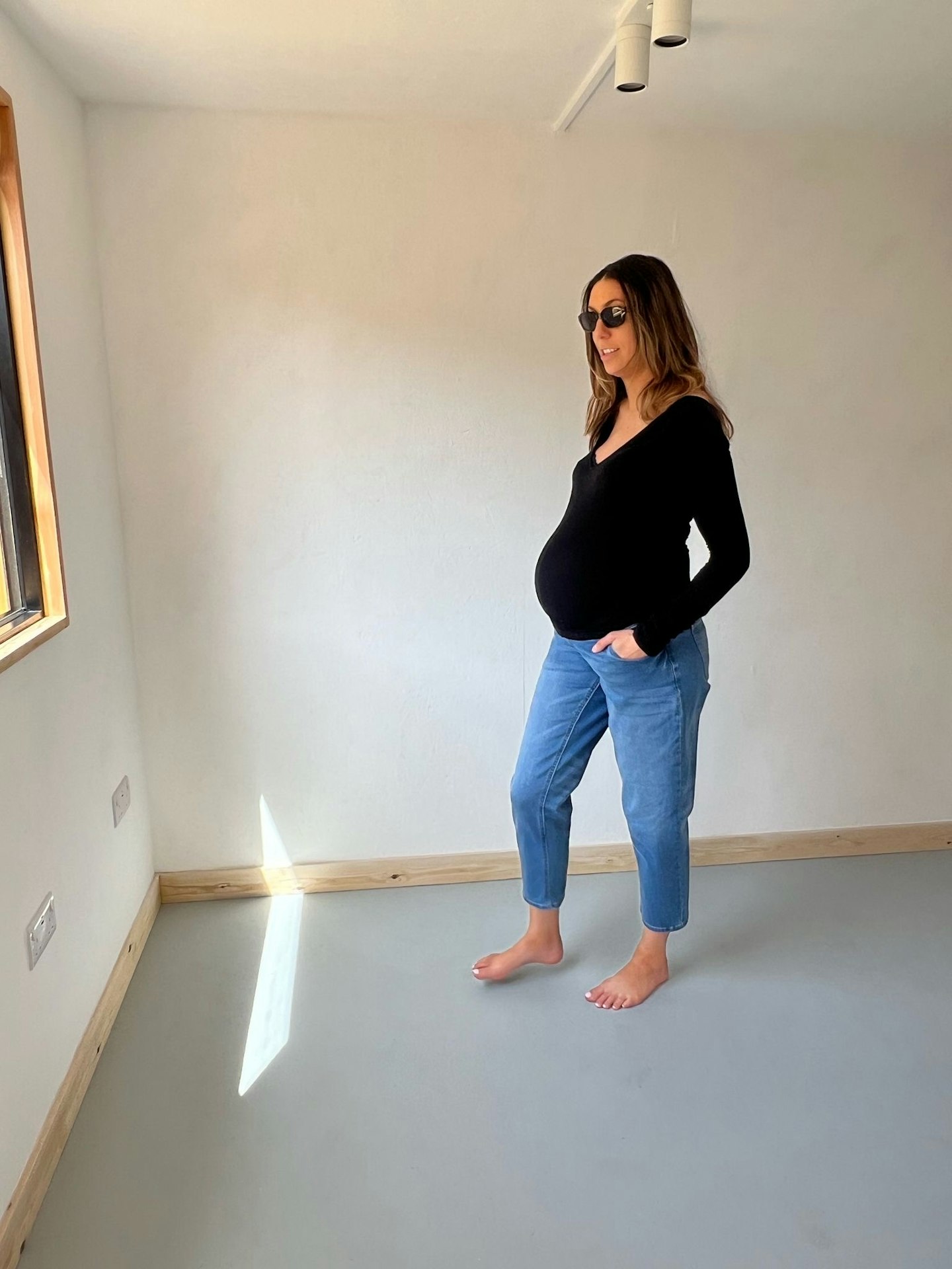 Next, Mid Blue Mom Maternity Denim Jeans