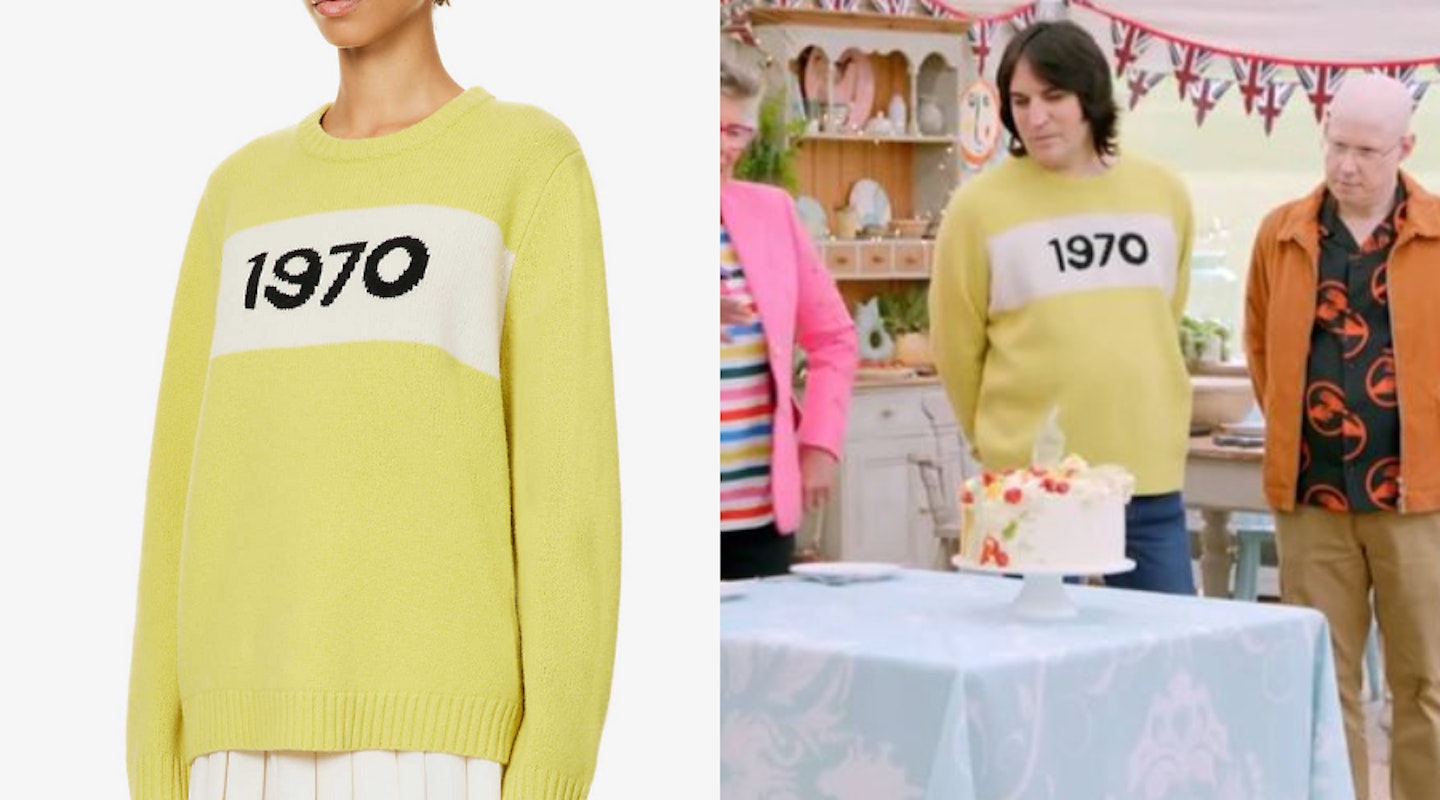 Bella Freud 1970 Yellow Oversized Jumper