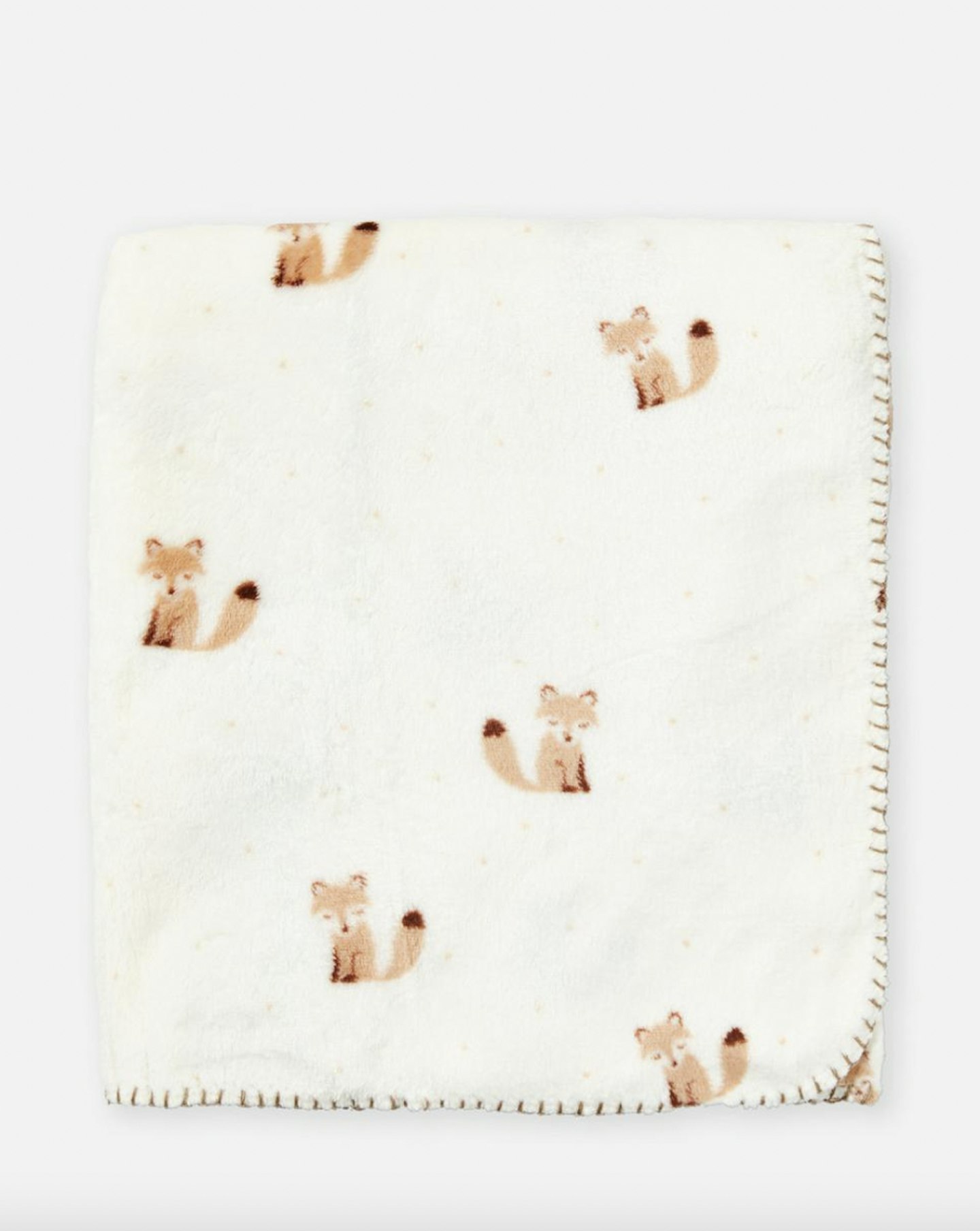 Fox Pattern Soft Blanket