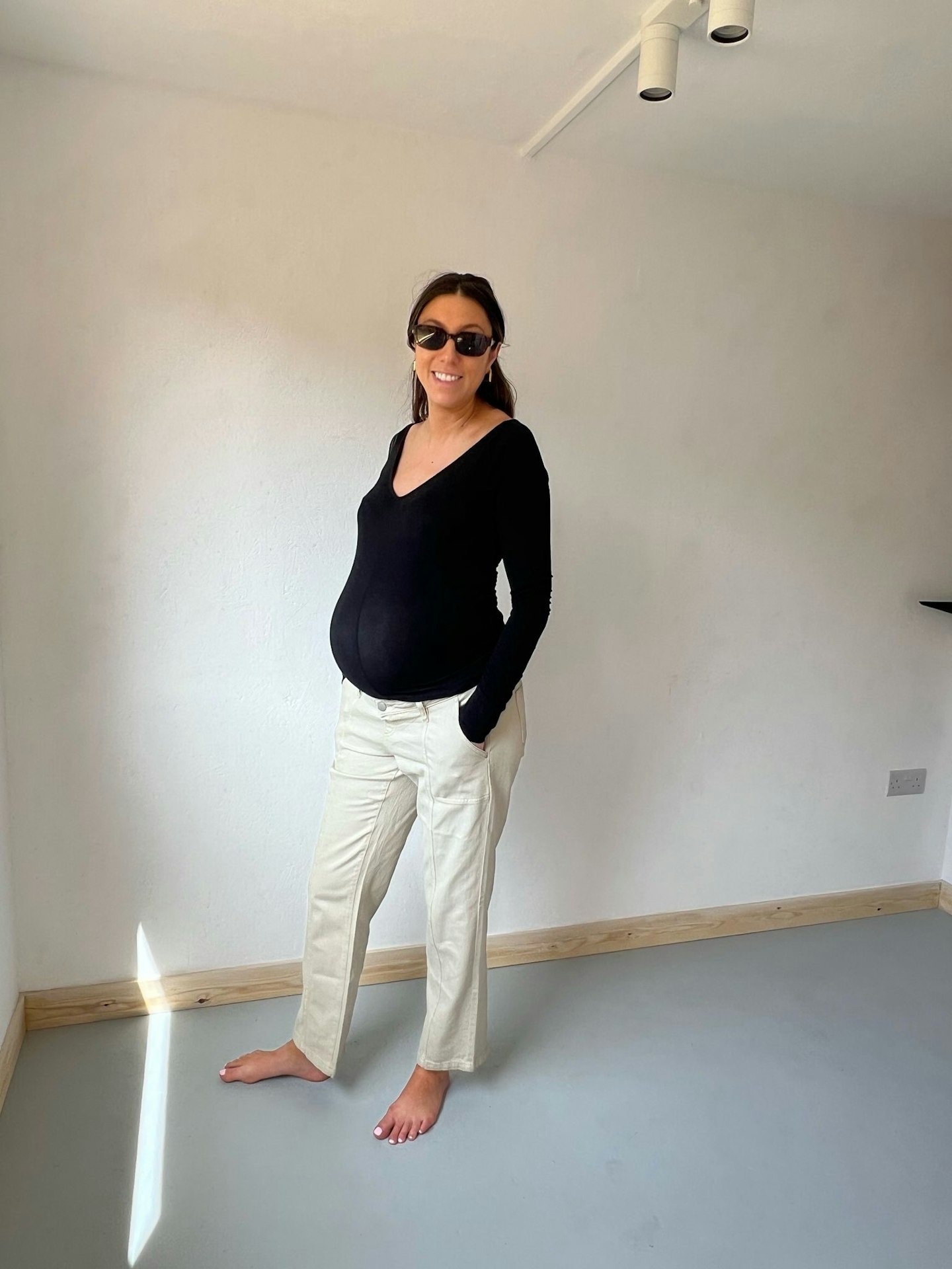 Seraphine, Kyoto Straight-Leg ‘90s Utility Maternity Jeans