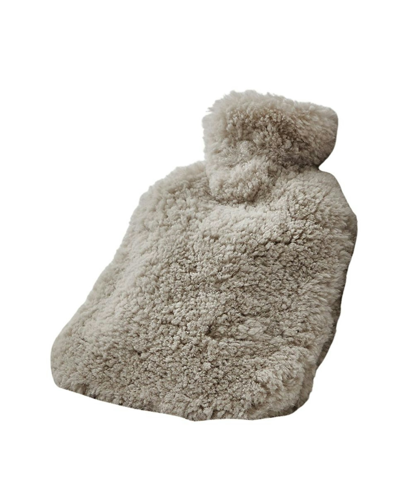 Curly sheepskin hot water bottle 