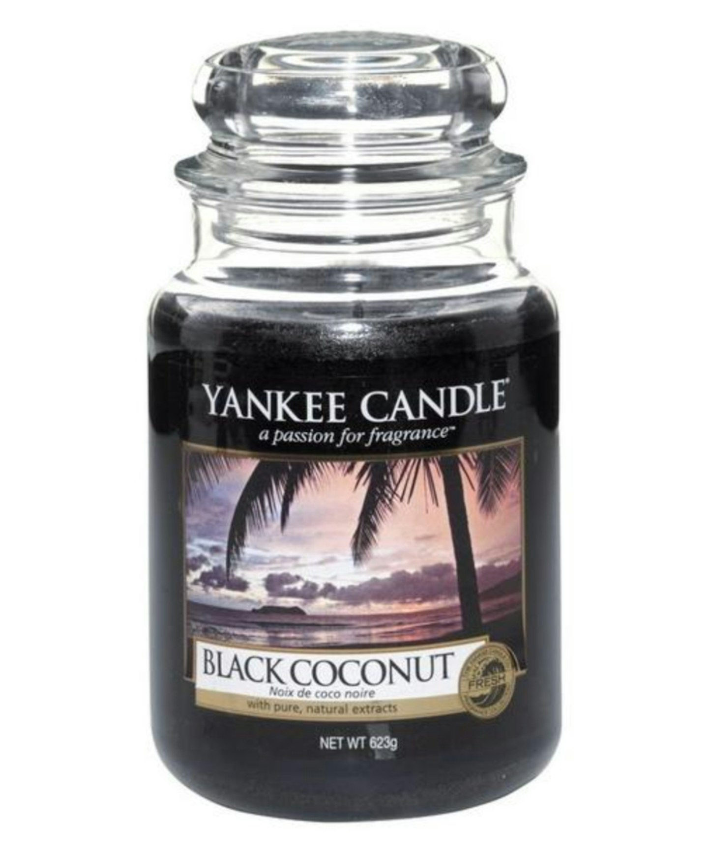 Yankee Candle Scented Candle, Black Coconut