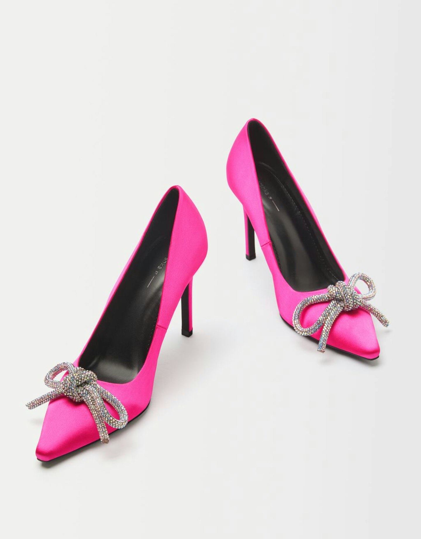 Bershka, High-Heel Shoes With Embellished Bow