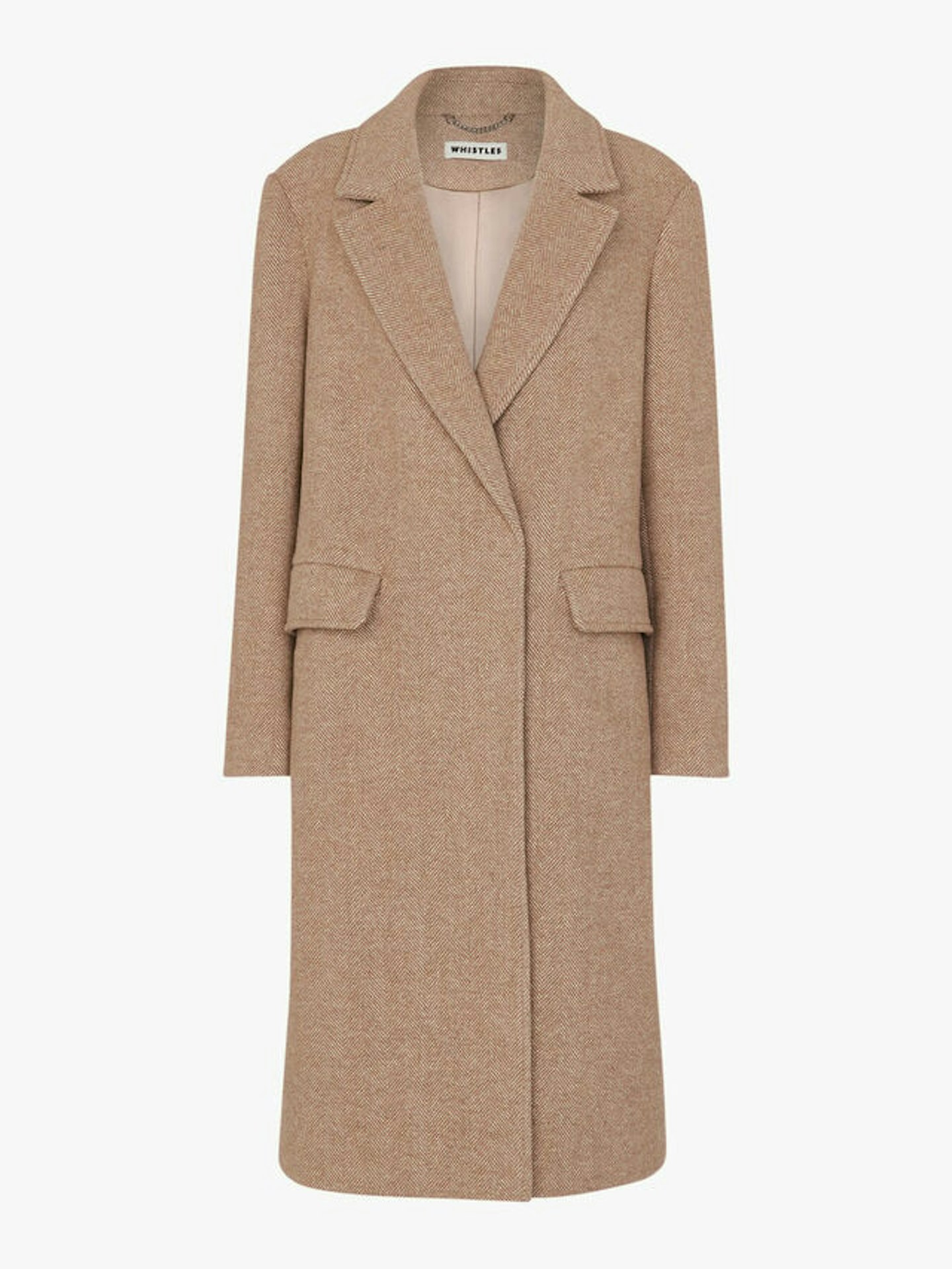 Whistles, Herringbone Smart Wool Coat