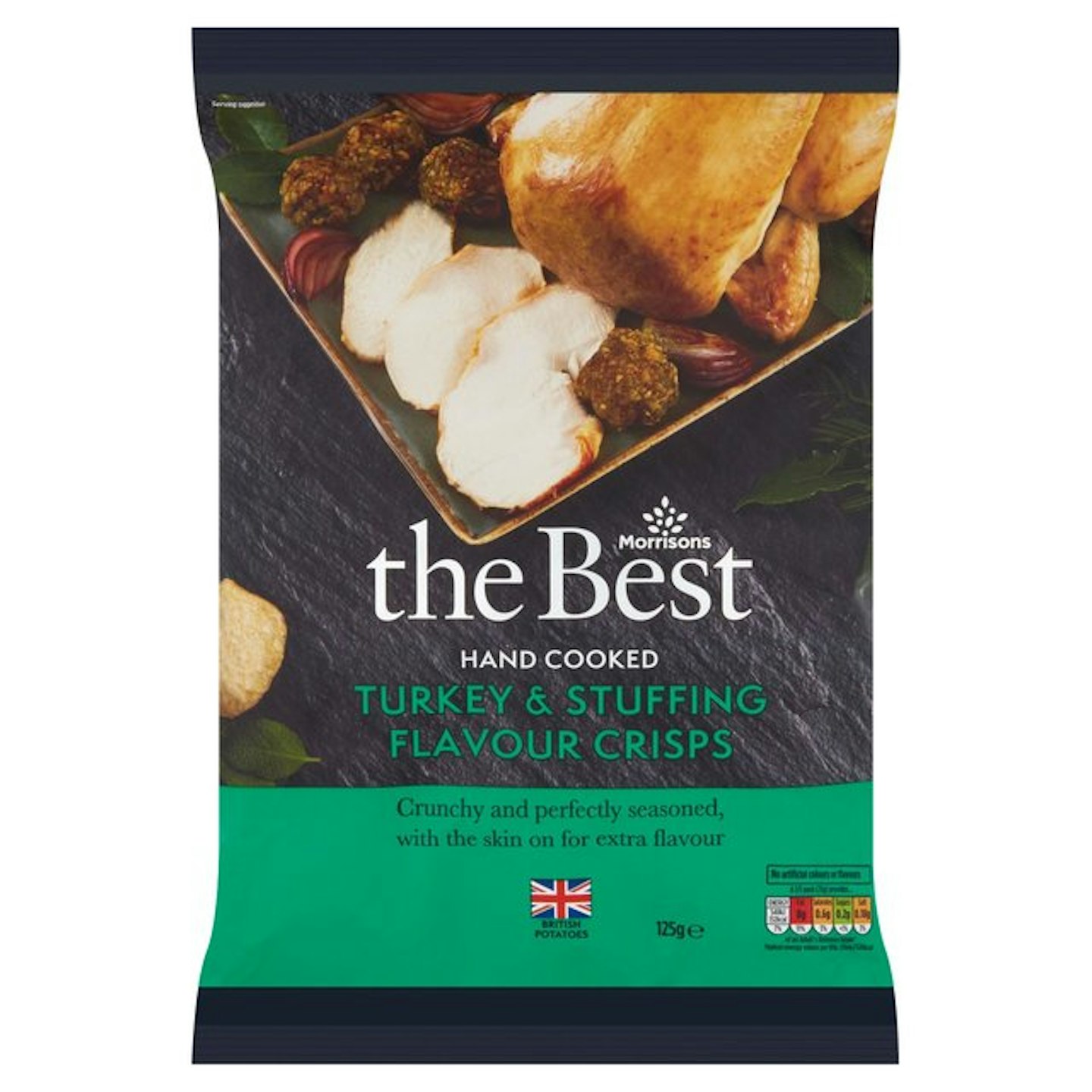 Morrisons The Best Turkey & Stuffing Crisps, £1.09