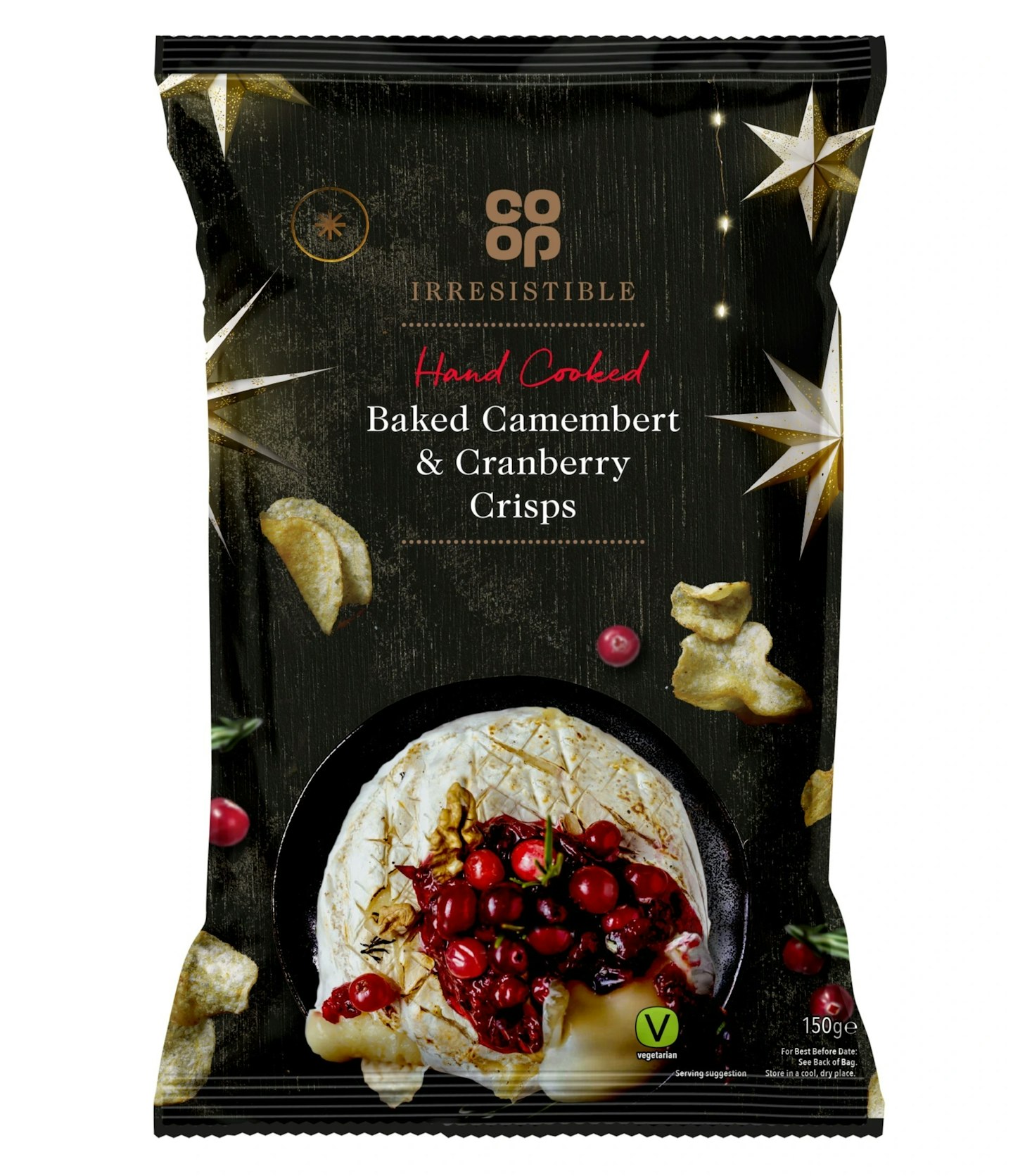 Co-op, Irresistible Camembert & Cranberry Hand Cooked Crisps, £1.35