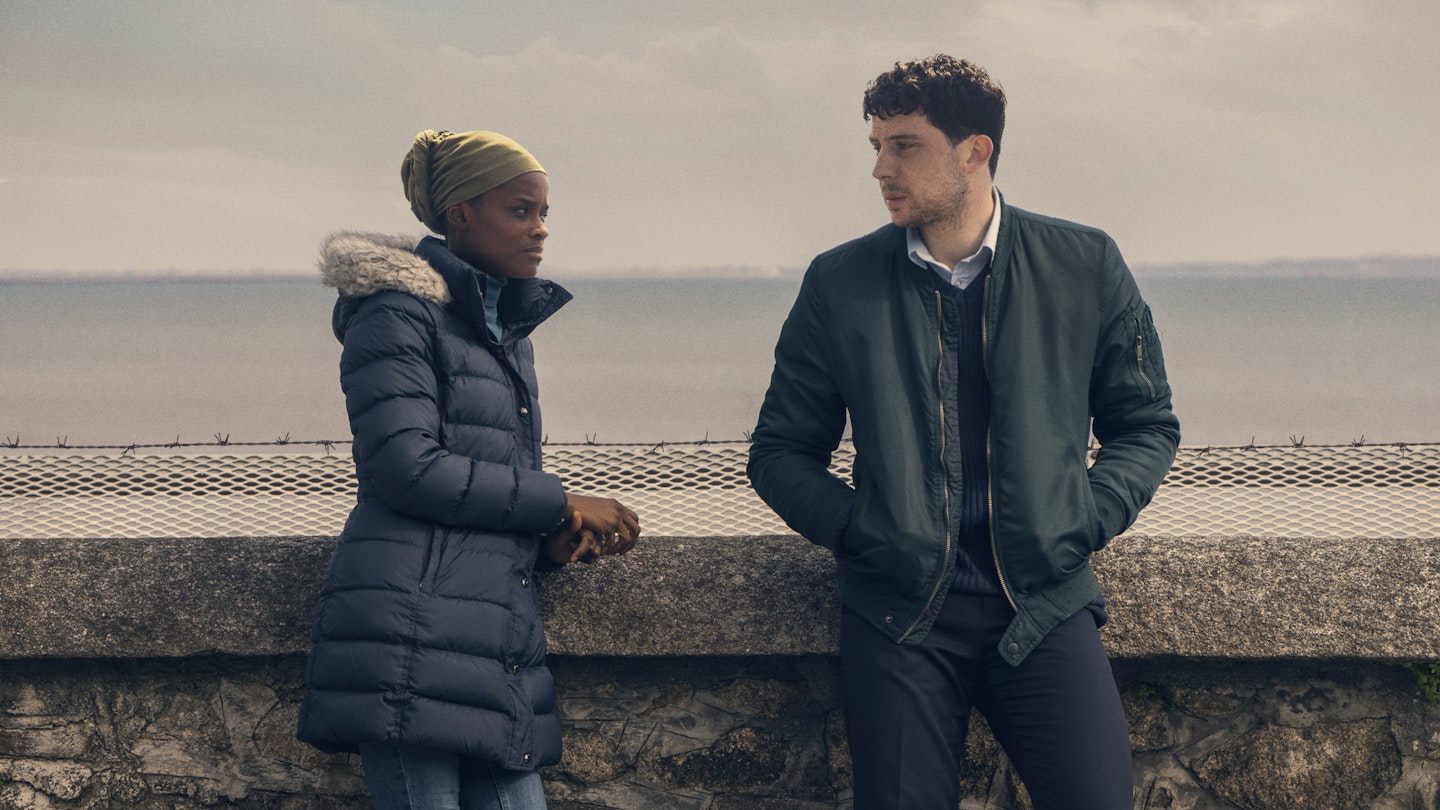 Letitia Wright and Josh O’Connor in Aisha 