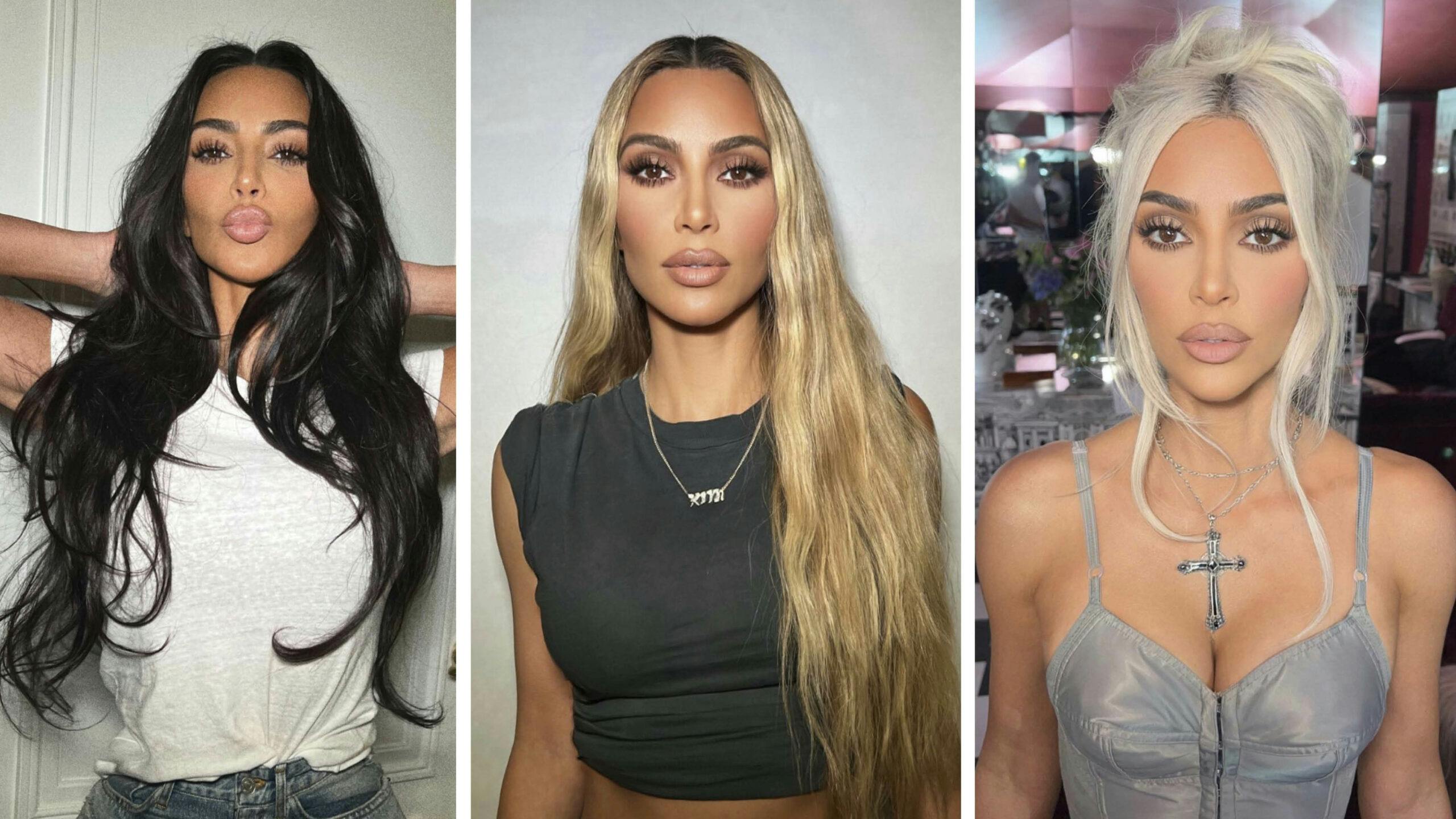 Kim Kardashian wears extra-long 'Mother of Dragons' icy blonde braid to her  SKKN launch - OK! Magazine