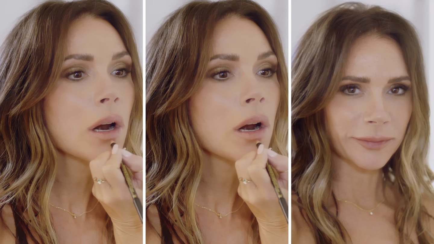 How To Apply A Nude Lip Like Victoria Beckham | Beauty & Hair | Grazia
